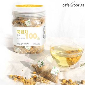 우리가스토리 카페우리가 국산 국화차 100티백 1통 국화꽃차 꽃차, 1g, 100개입, 1개