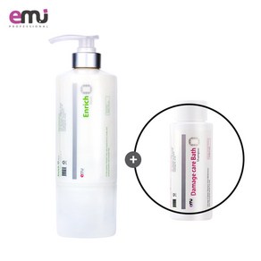 에뮤 CLB 인리치 마스크 트리트먼트 680ml+데미지샴푸70ml 헤어마스크 헤어팩, 1개, 680ml