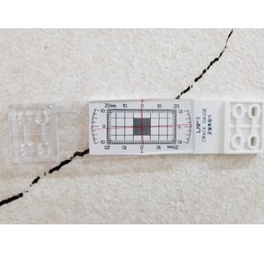 30개한박스 엘엔피 국산 크랙게이지 LNP-1 균열게이지 크랙측정기 균열자 LNP1 콘크리트크랙측정 토탈공구, 30개