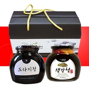 약초인 명절 선물세트 도라지청 생강청 프리미엄 650g 2종, 1개