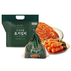 피코크 조선호텔 포기김치 4kg + 총각김치 1.5kg, 피코크 조선호텔 포기김치4kg+총각김치1.5kg, 1개, 5.5kg