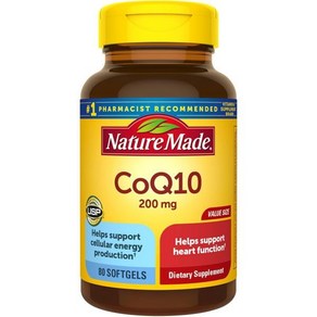 네이처메이드 코큐텐 코엔자임Q10 200mg 80소프트젤, Natually Oange, 1개, 80정