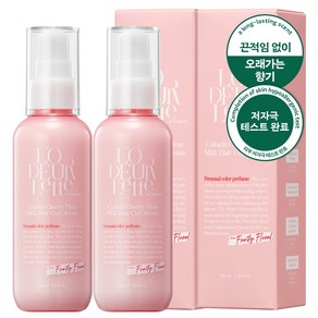 로더렛 컬러 핏 퍼퓸 저자극 헤어 에센스 세럼 체리 플뢰르, 2개, 100ml