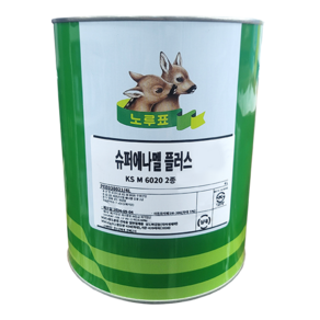 노루페인트 목재 철재용 유성페인트 슈퍼에나멜 플러스4L, 특녹색(유광), 4L, 1개