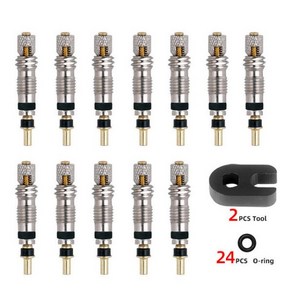 타이어구찌 타이어마개 타이어밸브 Deemount 품질 Pesta 코어 2/6/12PCS 황동 CNC FV MTB 도로 튜브 서비스 도구, 1개