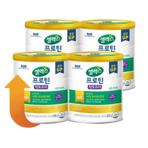 셀렉스 프로틴 락토프리 570g 3캔, 락토프리 608g 4캔, 608g, 4개