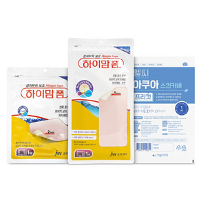 중외제약 하이맘폼 5mm 1개 + 2mm 1개 + 헬씨 아쿠아 프리컷 1개, 1세트