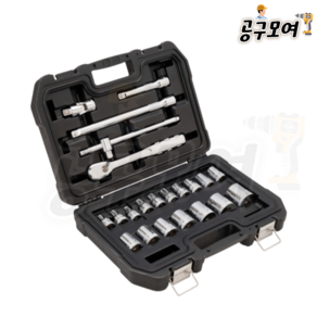 디월트 DWMT19241 1/2 드라이브 소켓 세트 22PCS (Metic), 1개