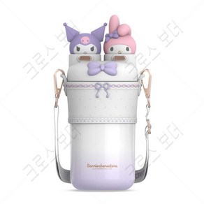 크로스 보더 550ml Sanrio 산리오 원터치 보온보냉 어린이 텀블러 쿠로미 마이멜로디 텀블러