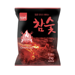 숯대박 바베큐참숯 착화제포함, 700g X 4개, 4개