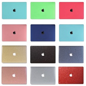 macbook po ai case 13inch 맥북 에어 프로 13인치 M1 투명 하드 케이스 커버 2018 2019 2020 M1 글리터 glitte 하드 컬러 케이스, 맥북프로13-A2251/A2289/A2338, 03_투명, 1개