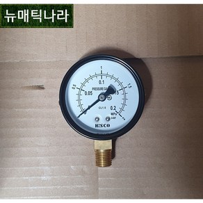 [ HISCO ] GPA60X25 ( A형 공압 압력 게이지 60파이 2.5MPa 25KG 25ba PT 1/4 / 131P HSI 히스코 압력계 HSI 협성계기 ), 1개