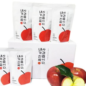 1box 03. 내가 진짜 사과즙이다 100ml 70포 (벌크) 경북사과 NFC 저온착즙 100% (벌크 선물용) 산들정, 70개