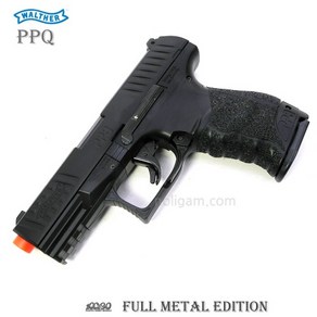 아크로모형 풀메탈 WALTHER PPQ Full Metal 검정 수동단발, 1개