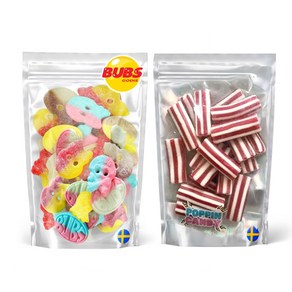 스웨덴 젤리 스웨디시 캔디 BUBS 믹스 MIX 대용량 BUBS 500g+람보 250g