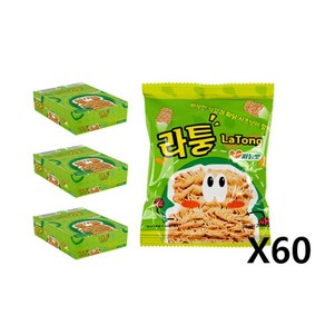 라퉁 라면과자 파닭맛 25g X 20개 미니 봉지 라면 스낵, 3박스, 500g