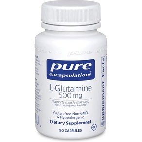 Pue Encapsulations 퓨어 인캡슐레이션 L-Glutamine 캡슐 90정, 1개