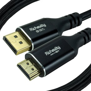 리체비티 4K 하이퀄리티 액티브 DP to HDMI 2.0 케이블, 1.5m, 1개