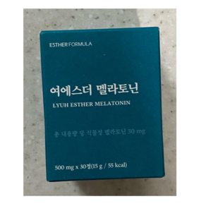 (정품)++에스더포뮬러 여에스더 멜라토닌 500mg x 30정, 3개