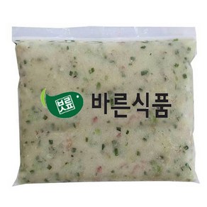 바른식품 어묵반죽 1kg (해물부추) / 금요미식회방영 우돈어묵 가마보코 피쉬볼 어묵탕 튀김어묵 밀가루없는 무색소 무방부제 수제