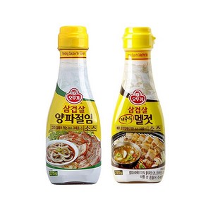 오뚜기 삼겹살멜젓소스270g+삼겹살양파절임소스275g, 1세트, 275g