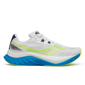 Saucony 남성용 Endophin Speed 4 스니커즈 화이트/비지블루 사이즈 12.5