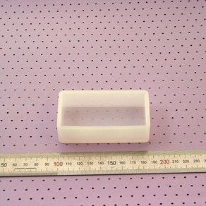 3D랩터 / 각종공예 8.8x4.8cm 직사각 4호 실리콘 몰드 DIY 레진 양초 비누, 1개