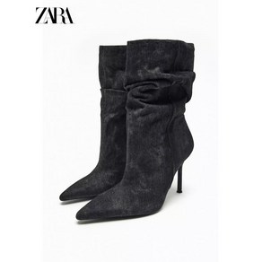 ZARA 자라 미디엄 데님 앵클부츠