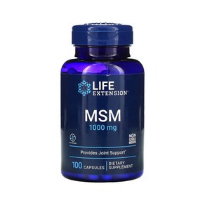 라이프익스텐션 Life Extension MSM 1 000mg 캡슐 100정, 1정, 1개