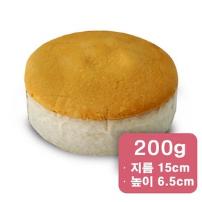 냉동 완제품 케이크 시트 1호(지름 15cm)/드라이아이스포장, 1개, 200g