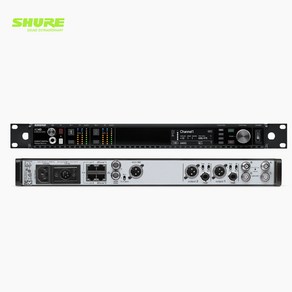 SHURE 슈어 AD4D-DC Axient Digital 듀얼 채널 디지털 수신기(DC 전원 모듈 포함)