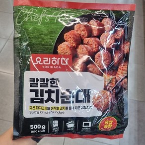 요리하다 칼칼한 김치순대, 아이스팩 포장, 1개, 500g