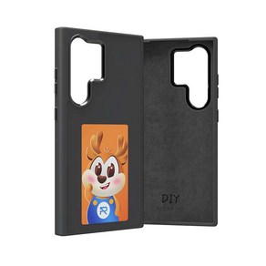 신기술 NFC 기능 전자 잉크 휴대폰 케이스 삼성 호환 갤럭시 S24 S23 DIY 스크린 스마트폰 배터리 프리 4 가지 색상, [01] fo GalaxyS23Ulta, [01] TPU, [01] Black, 1개
