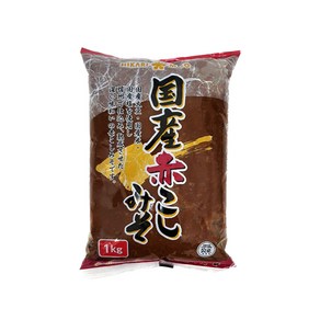 일본 히카리 대두 숙성 아카코시 미소 적된장, 1kg, 1개