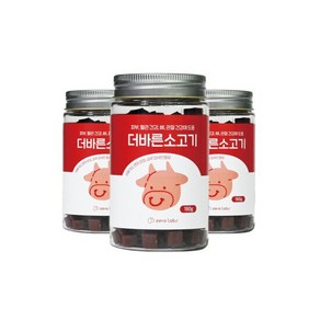 제로랩스 더바른 져키 180g 3P 강아지간식 애견간식 칭찬 훈련용, 3개, 종류선택:치즈고구마