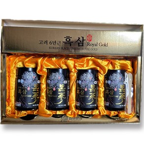 고려 6년근 흑삼 KOREAN BLACK GINSENG ROYAL GOLD, 4개, 240g