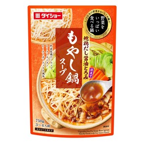 다이쇼 콩나물나베 스프 스트레이트 타입 간장맛, 1개, 750g
