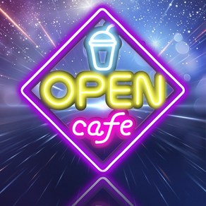 LED보드나라 오픈 카페 간판 대형 OPEN LED 네온보드 LED 네온사인, I형_대형 OPENCAFE