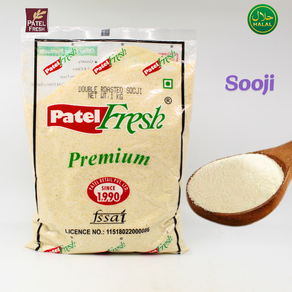 Pemium Sooji Double Roasted Indian 프리미엄 수지 더블 로스티드 인도산 수지, 1개, 1kg