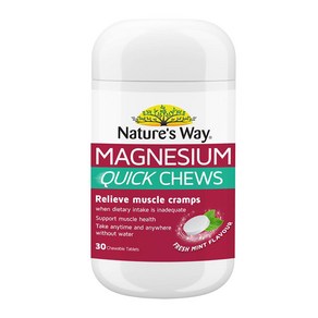 Natue's Way Magnesium Quick Chews 30 Tablets, 1개, 30정