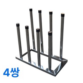 장화 신발 걸이대 건조대 부츠 작업화 공장 거치대 행거 장화걸이대 정리대 스텐 작업장 랙, 5단, 201재질 4쌍 500x250x495