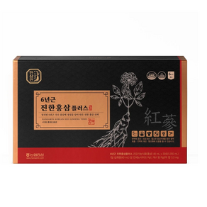 (코스트코 상품) 한삼인 6년근 진한 홍삼플러스 40ml x 30포, 1.2L, 6개