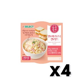 세븐셀렉트 햄&마카로니 샐러드 간편식 110g, 4개