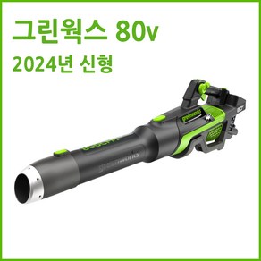 그린웍스 80v 신형 2024 충전 송풍기 충전식 브로워 무선송풍기 낙엽청소기 제설 송풍기, 1개