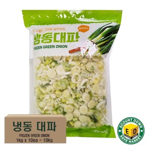 영지농산 냉동 대파 슬라이스, 10개, 1kg