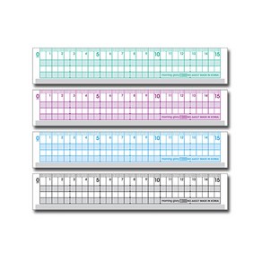 모닝글로리 컬러 컷팅 방안자 15cm 랜덤, 10개