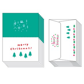 밀로 크리스마스카드(Merry Christmas) 카드20개입+봉투20개입