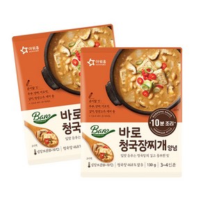 베스트식품 아워홈 바로 청국장찌개양념 130g x6개, 6개