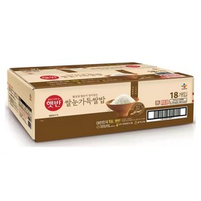 햇반 쌀눈 가득 쌀밥, 3.78kg, 1박스