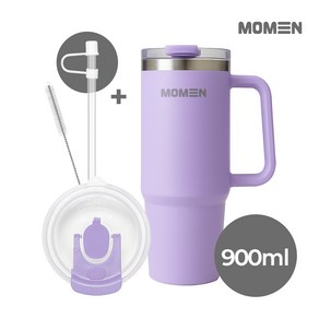 모멘 빅터텀블러 9.0 튼튼한 에코젠 뚜껑 대용량텀블러 트라이탄 빨대, 라벤더퍼플, 1개, 900ml